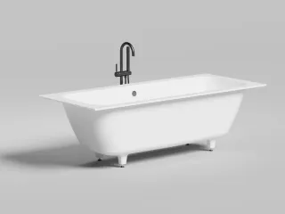 Ванна из искусственного камня Salini Orlanda Axis S-Sense 103211M 190x80см белый матовый